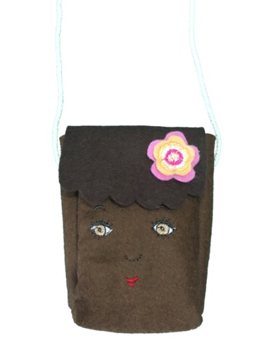 FaceToFace tasje handgemaakt wolvilt Lotta