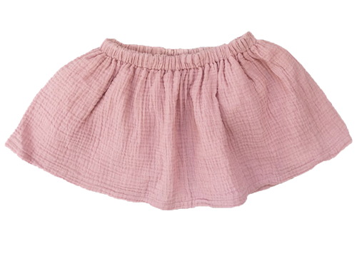 Rok "Double Gauze" katoen - oud roze