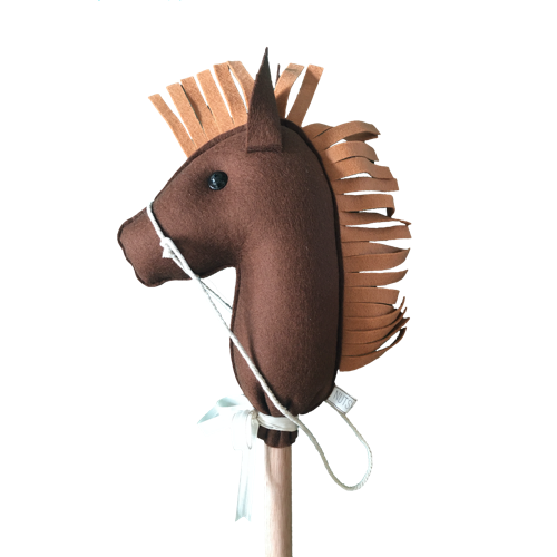 Stokpaard donkerbruin