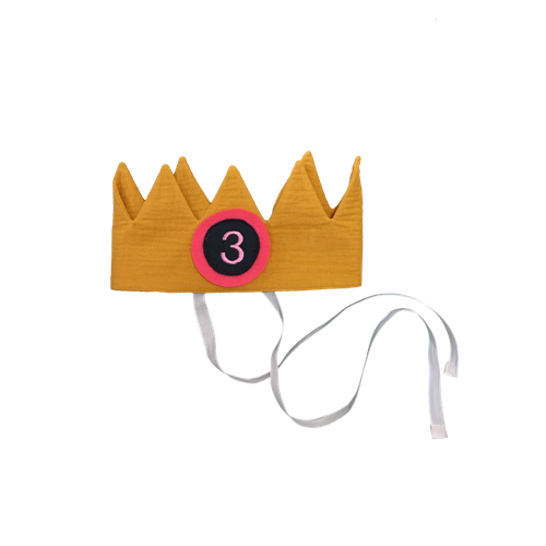 Verjaardagskroon geel