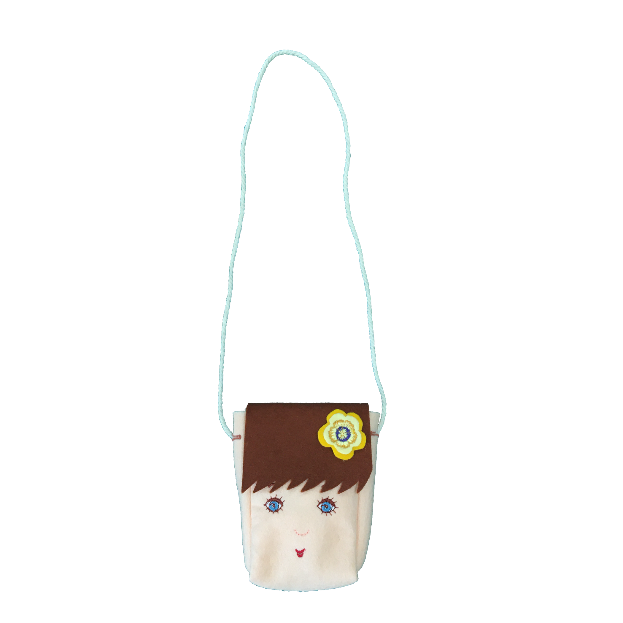 FaceToFace tasje handgemaakt wolvilt Kaatje