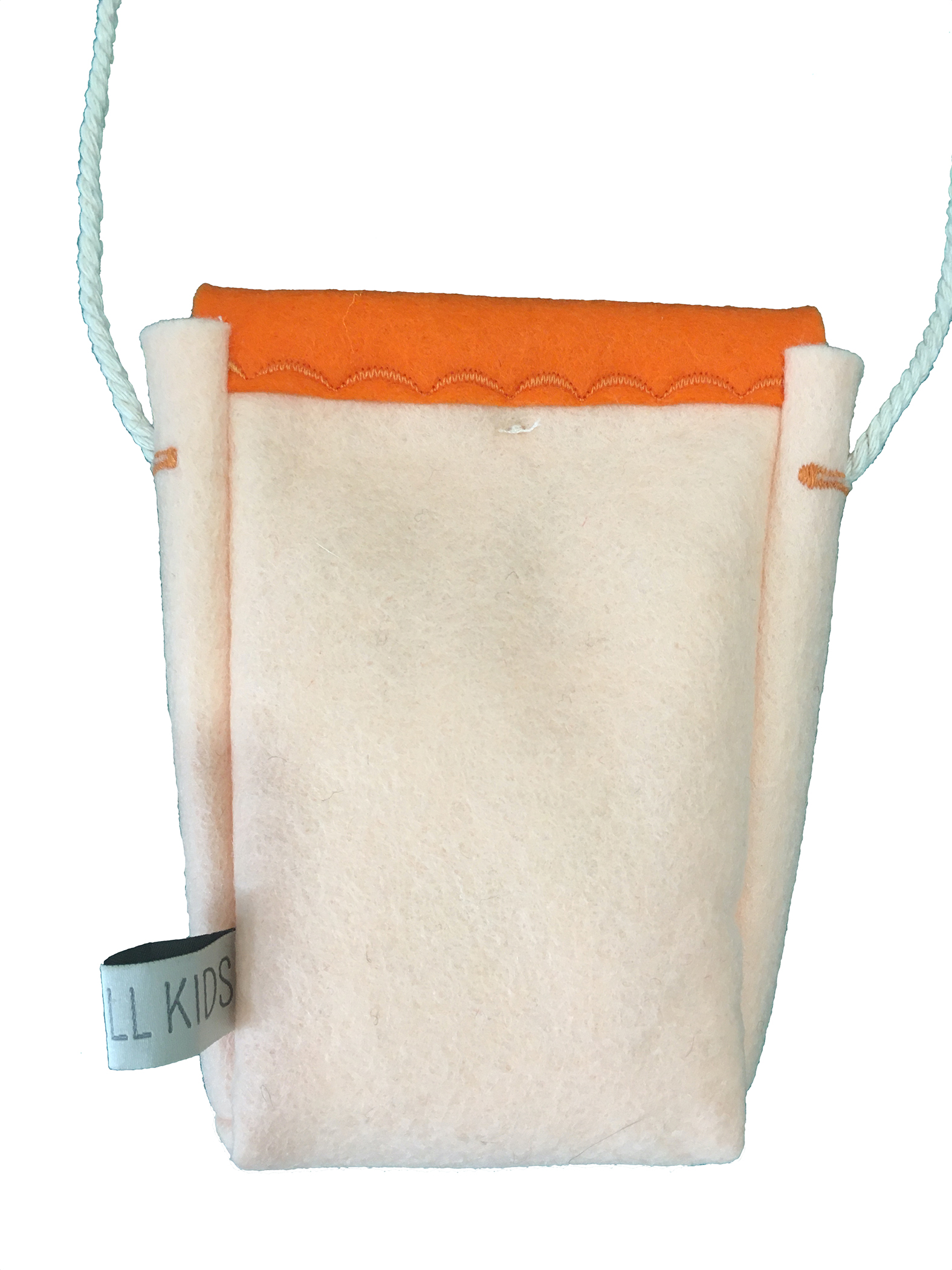 FaceToFace tasje handgemaakt wolvilt Roos