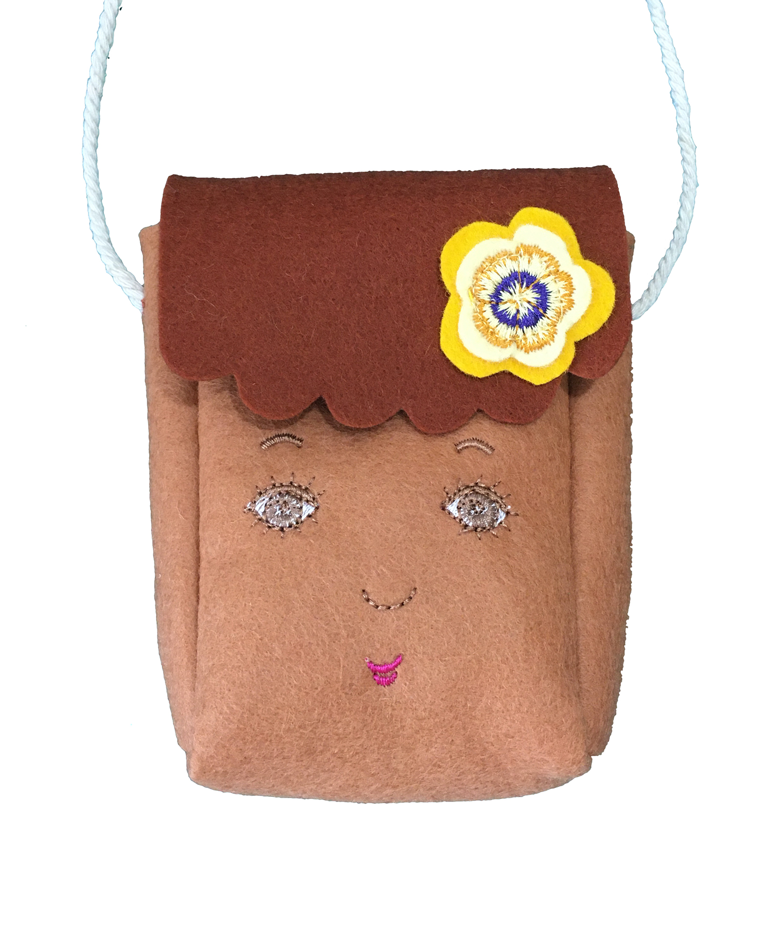 FaceToFace tasje handgemaakt wolvilt Ari