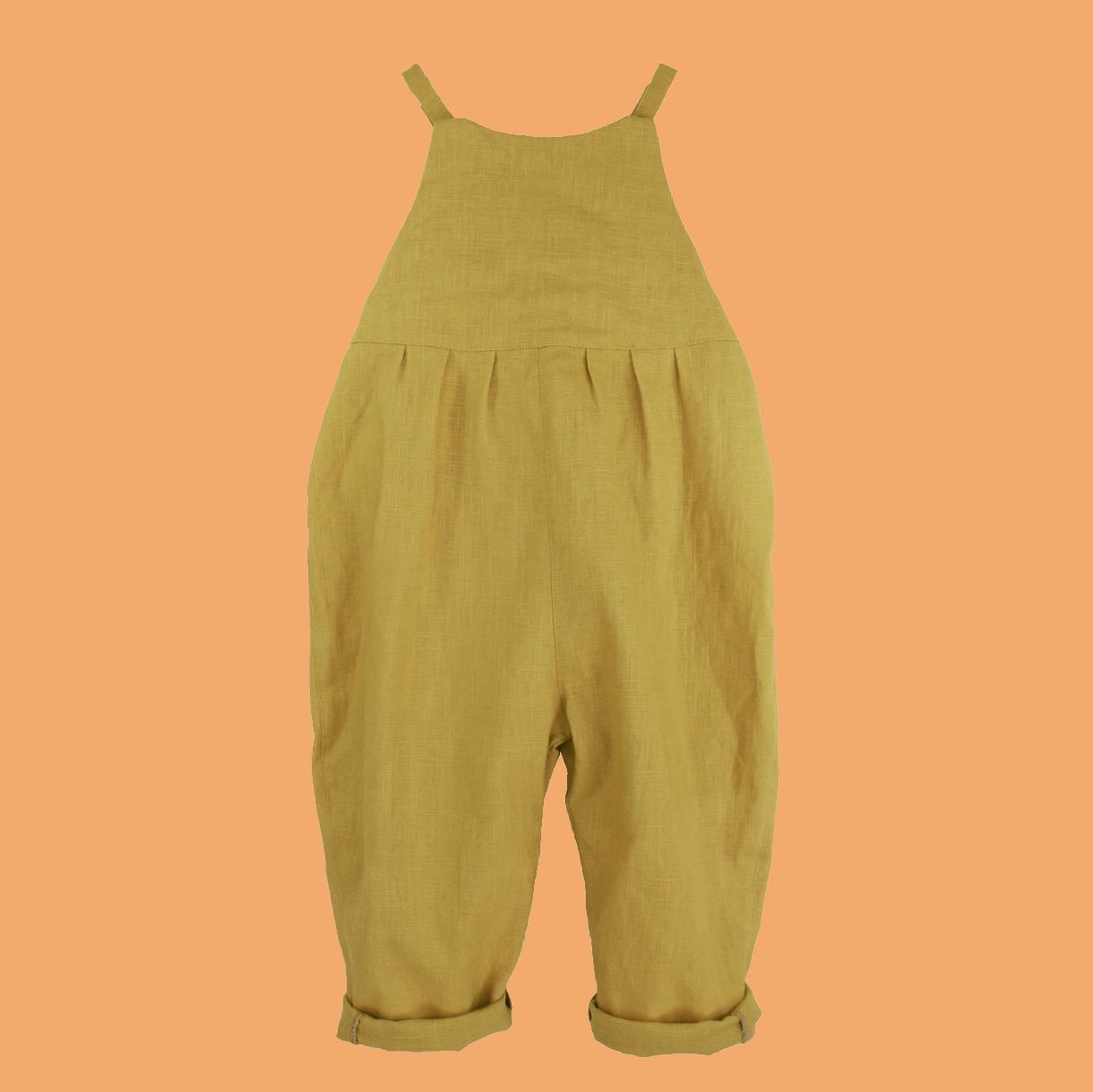 MeeGroei salopette - mosterd geel