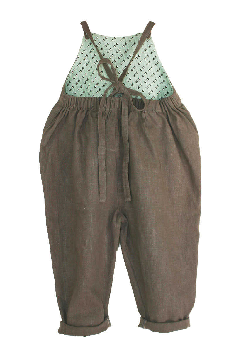 MeeGroei salopette - espresso bruin